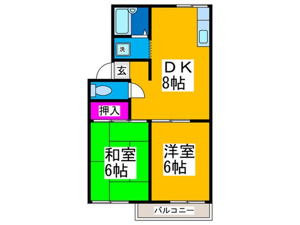 パークハイツⅡの物件間取画像